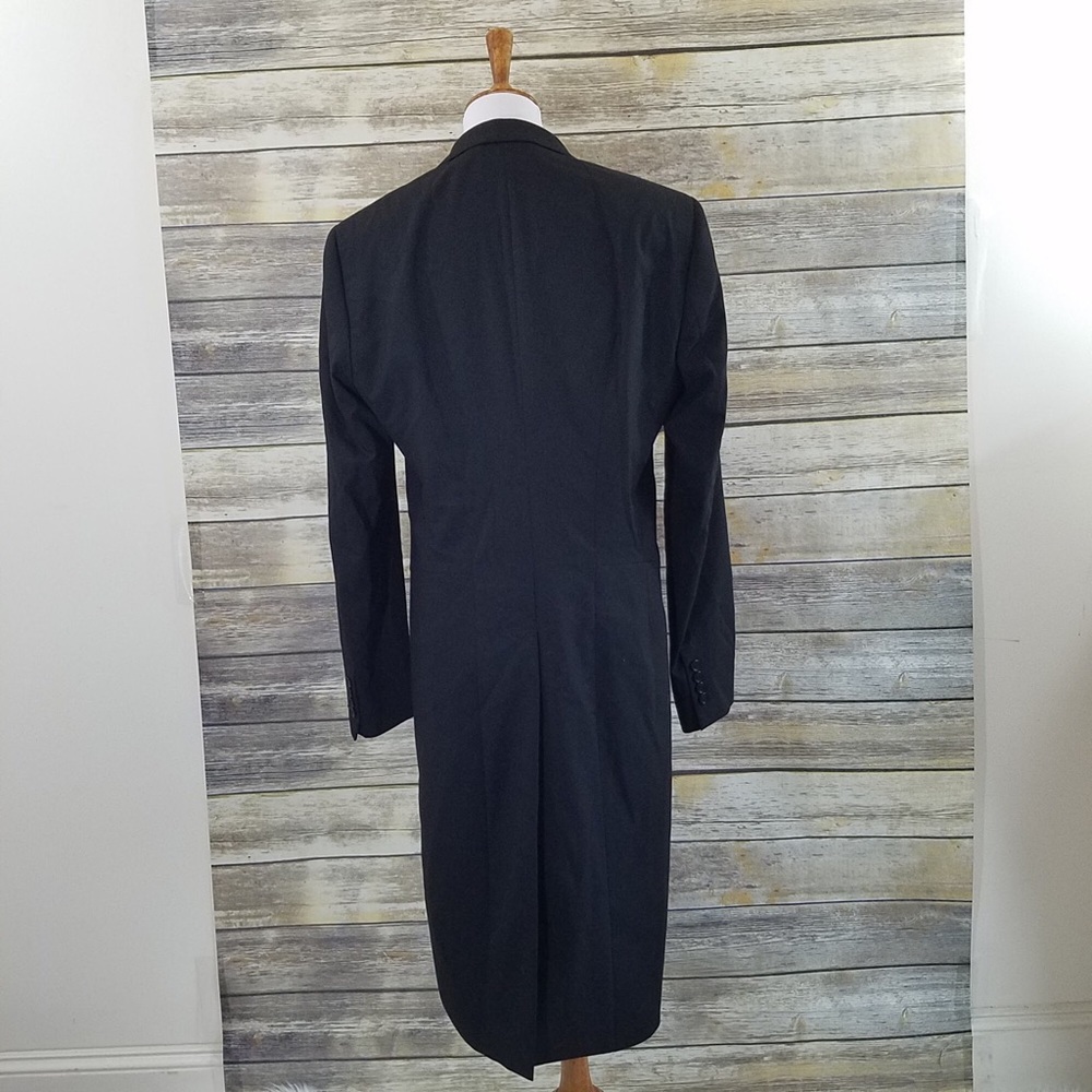 ZARA MAN TUXEDO TAILCOAT JACKET WITH SATEEN LAPEL - Picture 7 of 8